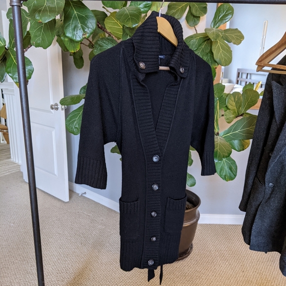 half sleeve long cardigan